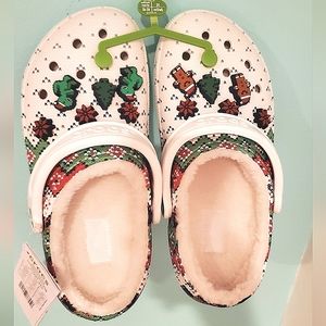 CROCS - Classic Lined Holiday Charmed Clog (NWT)